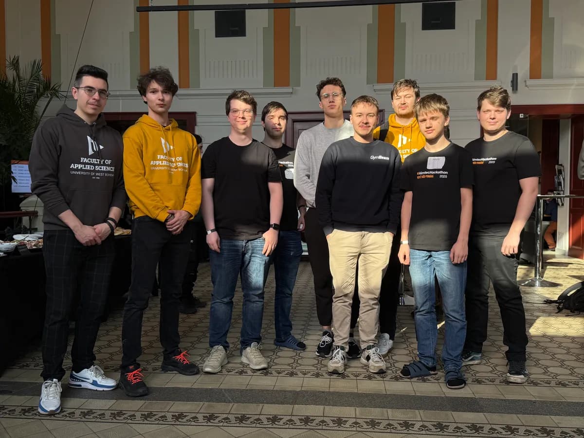 The team after Aimtec Hackathon 2025